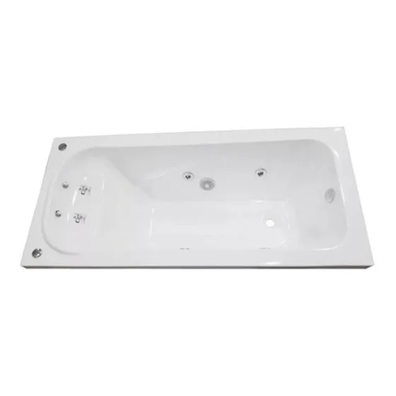 Bañera Hidromasaje Jacuzzi Rectangular Gel Coat Reforzado