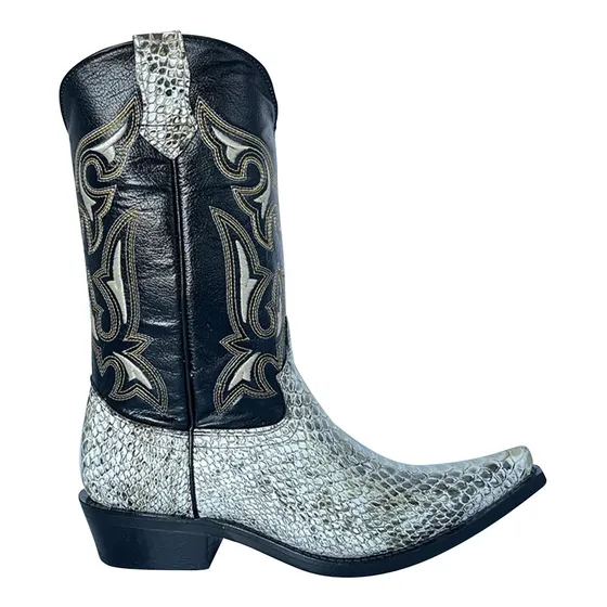 Bota Vaquera  Don Pedro Grabado Piton 100% Piel