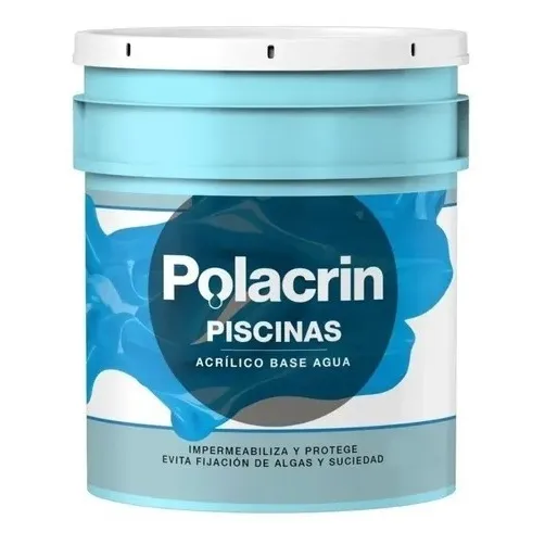 Pintura Piletas Piscinas Acuosa 4l Al Agua Polacrin