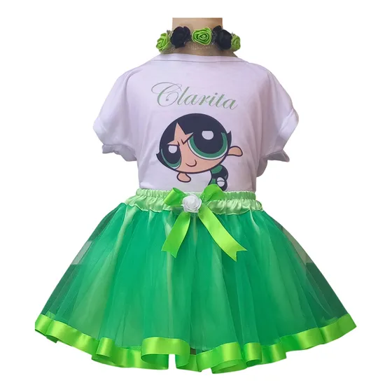 Disfraz Chicas Superpoderosas Bellota  Tutu Conjunto