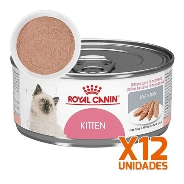 12 X Royal Canin Latas Gatito Kitten 145gr. Np