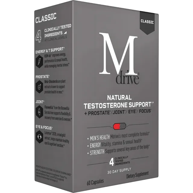 Mdrive Booster Clásico Precursor Testosterona 60 Cápsulas