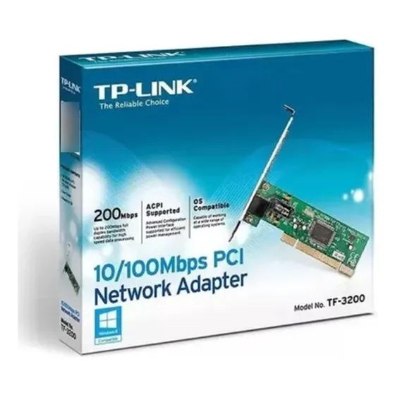 Placa De Rede Tp-link Pci 10/100 200mbps Tf-3239dl