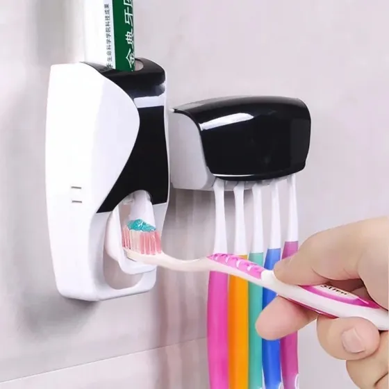 Kit Dispensador De Crema Dental Y Almacenamiento
