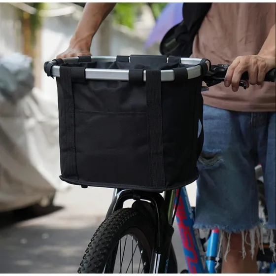 Cesta De Bicicleta Para Mascotas Frutas Verduras Canasto Delantero Desmontable