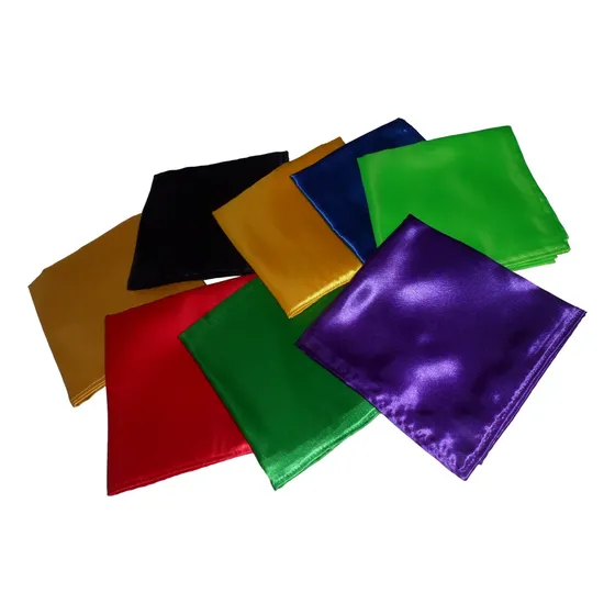 Pañuelos En Saten 70 Cm.de Lado - Colores Varios