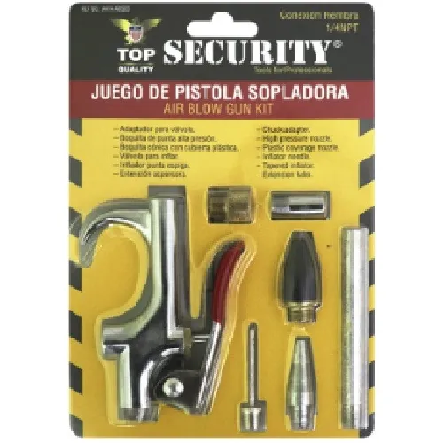 Kit Pistola De Aire Accesorios Para Compresor 7 Piezas