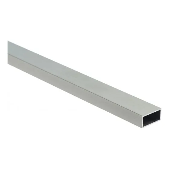 Caño De Aluminio Anodizado Rectangular  20x10 Mm