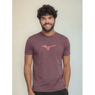 Camiseta Mizuno Treino Run Spark Mescla Masculina Camiseta Mizuno Treino Run Spark Mescla Masculina