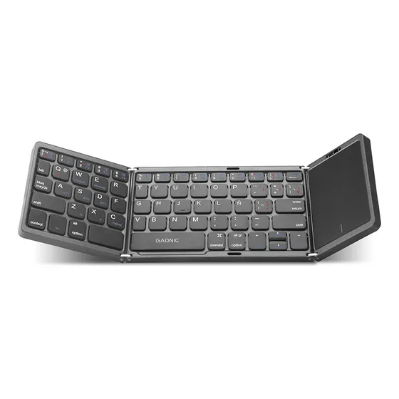 Teclado Inalámbrico Gadnic TCLA13 Plegable Touchpad Gris oscuro