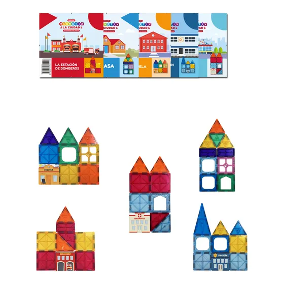 Magnetix La Ciudad Edificios Magnéticos X50 Pz