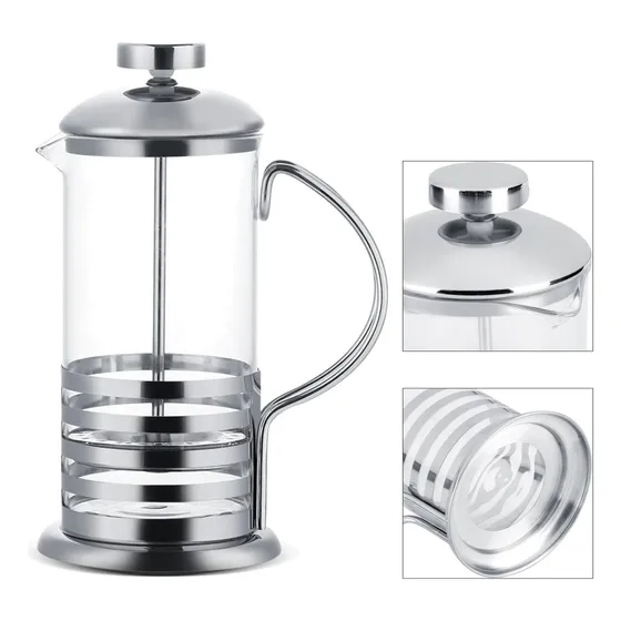 Cafetera Con Embolo 1 Litro Para Té O Café Color Agua
