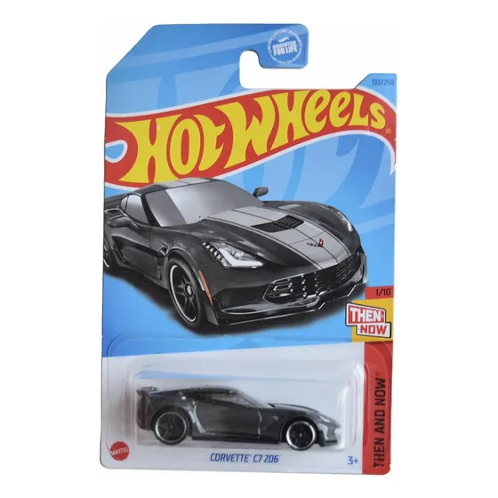 Hot Wheels Corvette C7 Z06, Entonces Y Ahora 1/10 [gris] ...