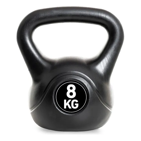 Kettlebell Pvc 8kg Randers Color Negro Arg-ket-008