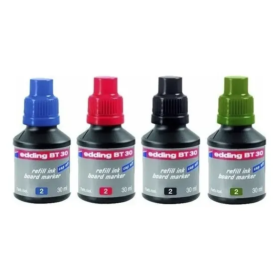 Tinta Edding 30 Ml Recarga Para Marcadores De Pizarra Blanca Color Azul | Cuotas sin interés