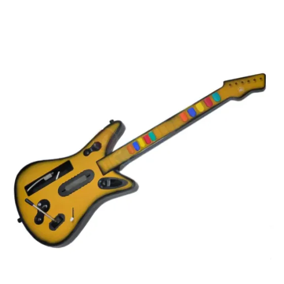 Guitarra 3 Em 1 Para Ps2-ps3-wii Cor Madeira Sem Fio Nova