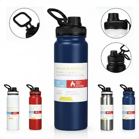 Garrafa Térmico Squeeze Academia 800ml Aço Inox Quente Frio