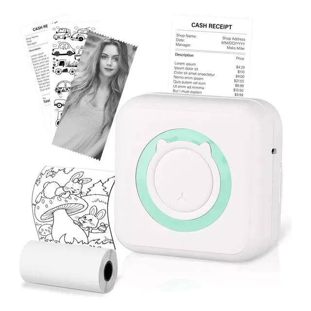 Mini Impresora Térmica Portátil Bluetooth 203dpi Ios Android