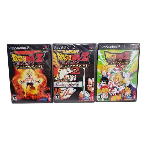 Coleção Dragon Ball Z: Budokai Tenkaichi 3 Jogos P/ Ps2
