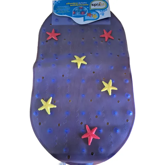 Alfombra Baño Antideslizante Modelo Estrella 65x38cm