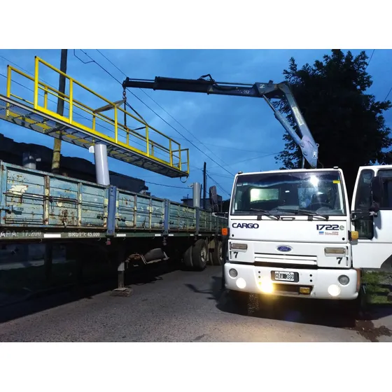 Ford Cargo 1722e, Balancín, Con Hidrogrúa Bc100/2, Con Semi