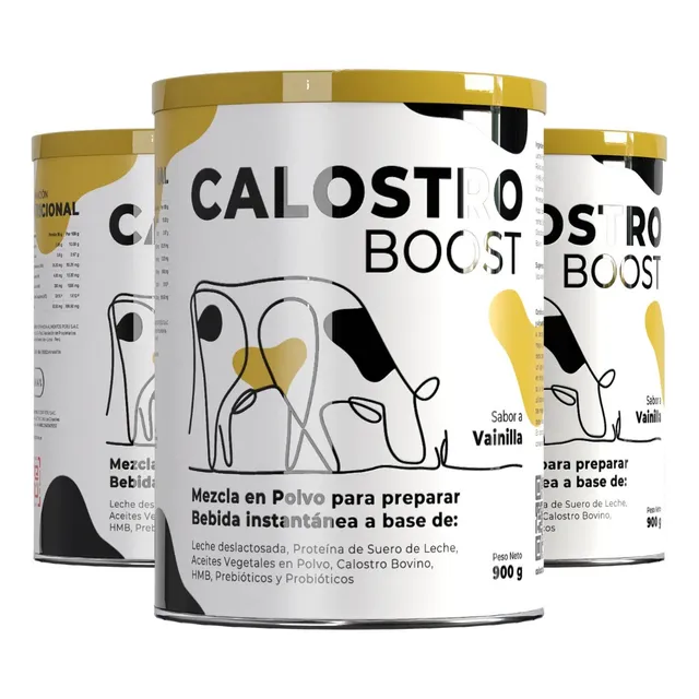 Calostro Boost Polvo Pack 3 Latas 90 Porciones Sin Lactosa