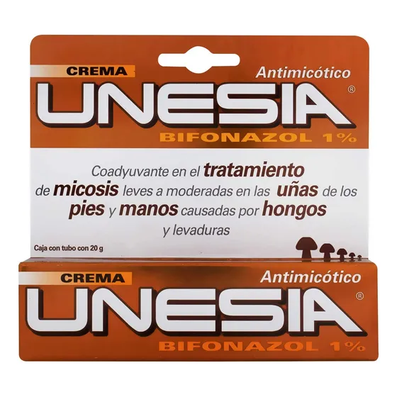 Unesia Crema Tratamiento Anti Hongos Uñas De Píes Y Manos 