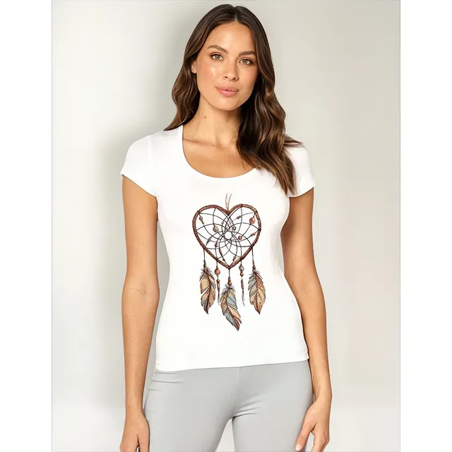 Remera Dama Mujer Hippie Chic Dreams Boho Atrapa Sueños #26