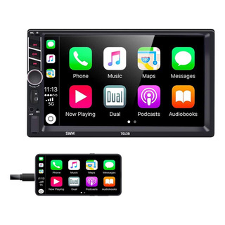 Estéreo De Coche Doble Din De 7 Pulgadas Con Carply Android Estéreo De Coche Doble Din De 7 Pulgadas Con Carply Android