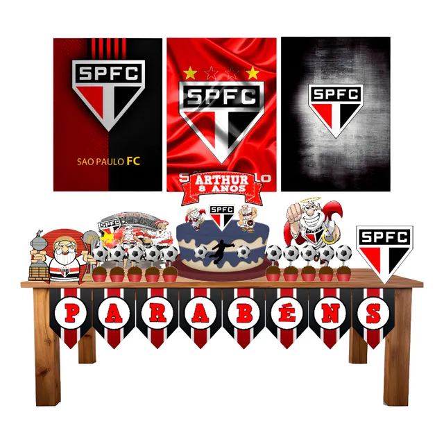 Kit Festa Só Um Bolinho Tema São Paulo