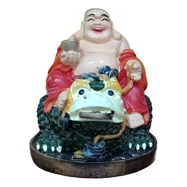 Buda Da Prosperidade Sentado No Sapo Da Fortuna 