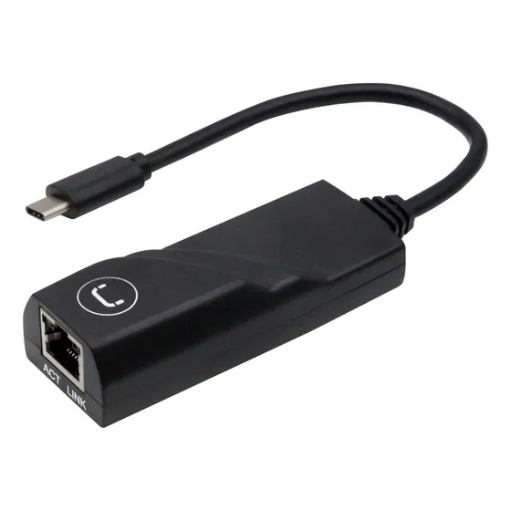 Adaptador Unno Tekno Ad3002bk Tipo C A Rj 45 Gigabit