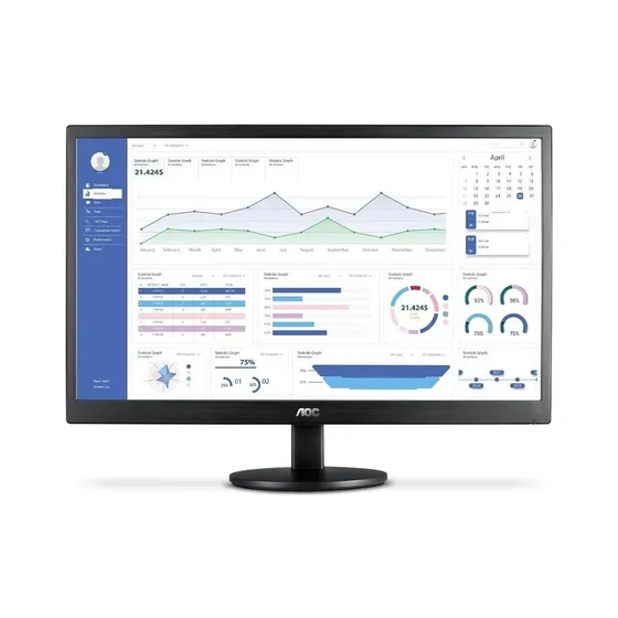 Monitor Aoc Serie 70 E2270swhen Led 21.5   Preto 100v/240v