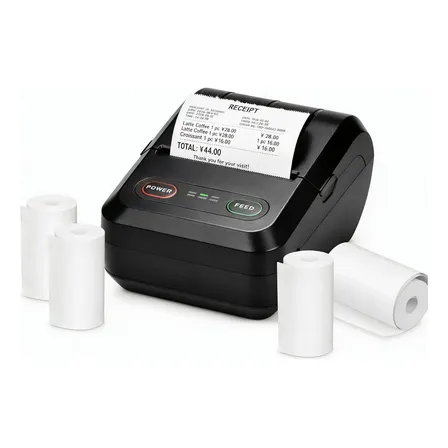 Impressora Térmica 58mm Bluetooth Android Ios Portátil Usb Impressora Preta 127/220v