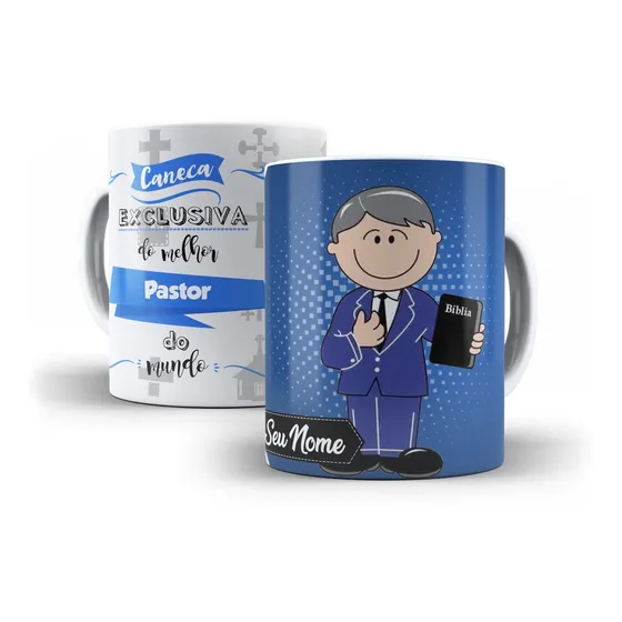 Caneca Profissão Pastor + Caixinha - Modelo - 001
