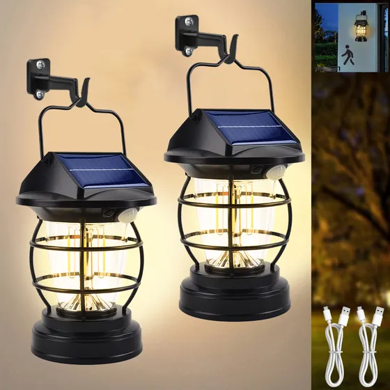 Goodea 2 Lámparas De Pared Led Vintage para exterior iluminación para patios solar Genérica 127V 3500K faroles para exterior,faroles exteriores,farol exterior,iluminacion exterior para patios