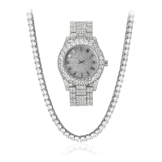 Conjunto De Relojes De Bisel Con Cordón Forrado De Xm2wi