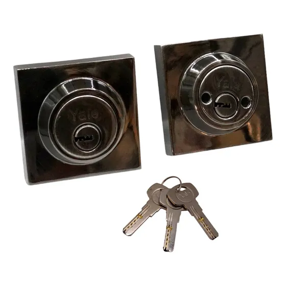 Yale Cerrojo Premium Recamara Llave-llave As Niquel Antiguo