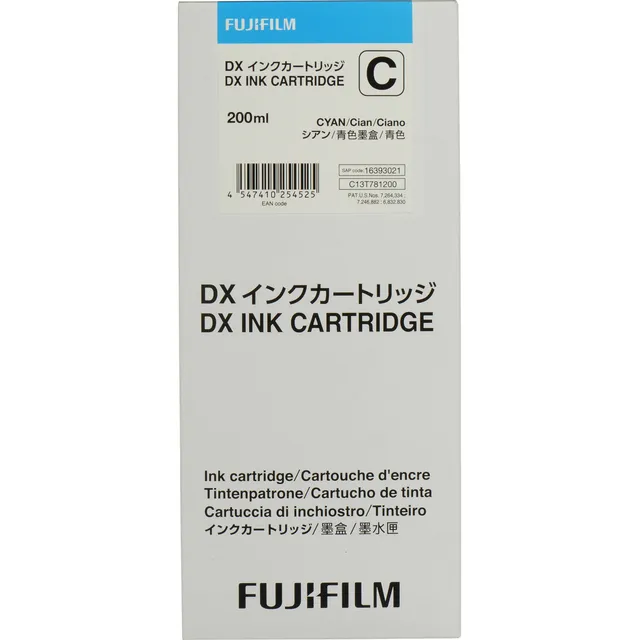 Cartucho De Tinta Fujifilm Cyan Vividia Para Dx100 | 200ml