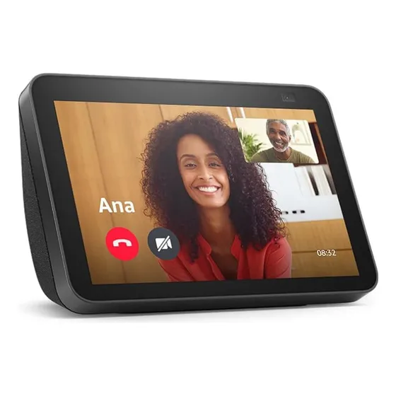Alexa Amazon Echo Show 8 De 2a Geração, Cor: Preto
