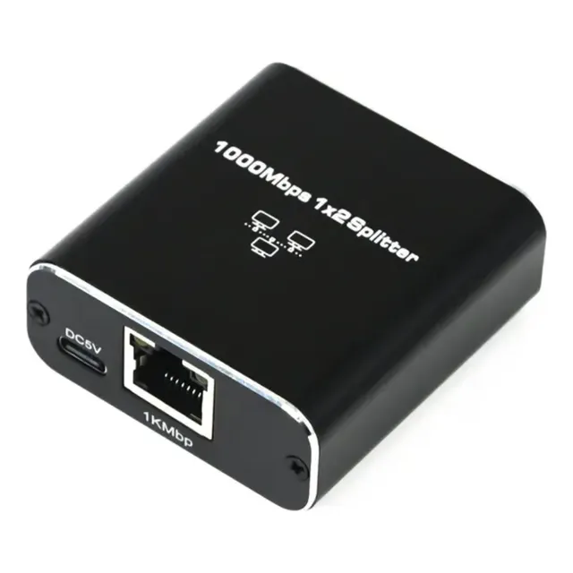 Adaptador Splitter 2x1 Ethernet Red Rj45 Lan 100/1000mbps