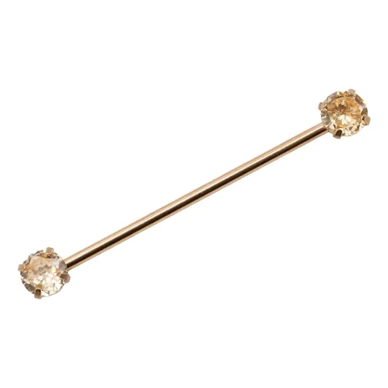 Piercing Industrial Oreja Mbbbcdjac  1,6x138x6/6 (14g) 1 Und