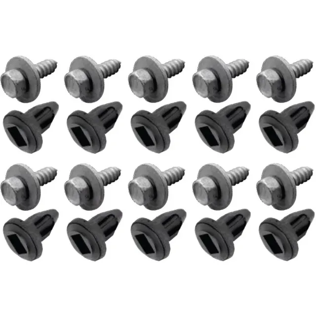 10 Parafusos + Buchas Fix Parachoque Vectra Astra Montana