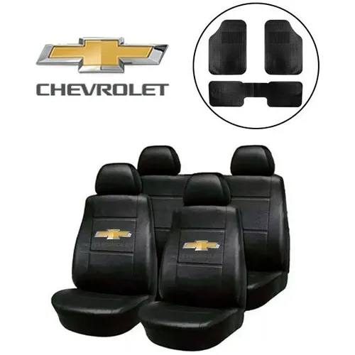 Fundas Asiento Cuerina P Chevrolet Corsa Agile Alfombra 3 Pz