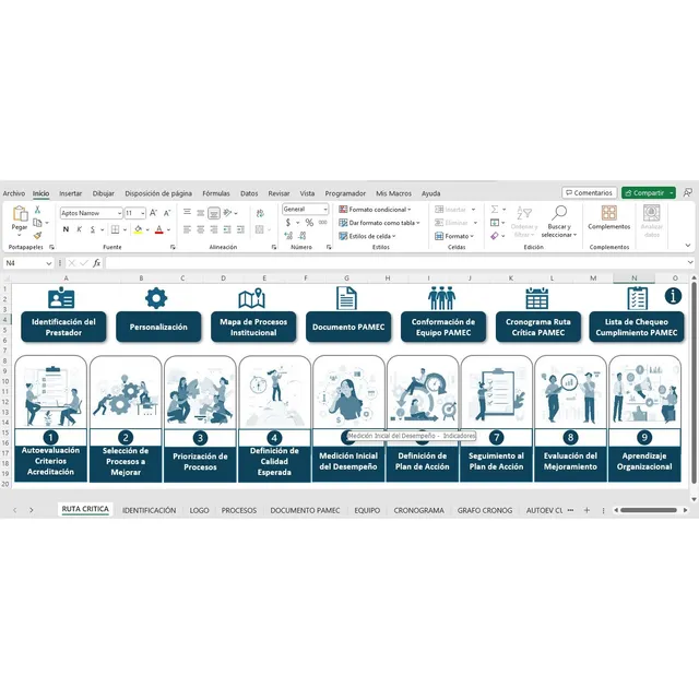 Formato Ruta Crítica Pamec-acreditación Amb-hosp V2.0