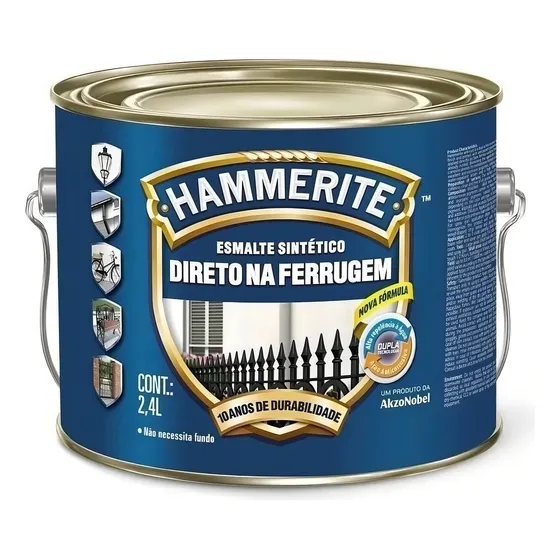 Coral hammerite tinta direto na ferrugem 2,4 litros cor verde