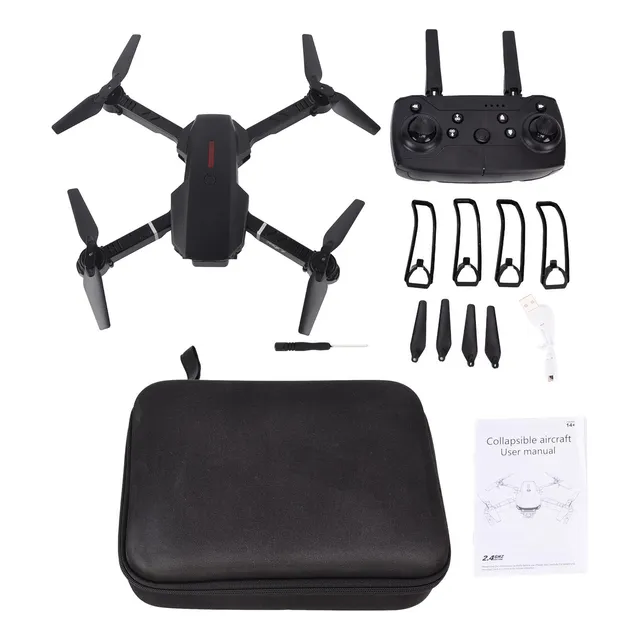Rc Drone 164 Pies De Largo Alcance Mini Plegable 4 Ejes 4k C