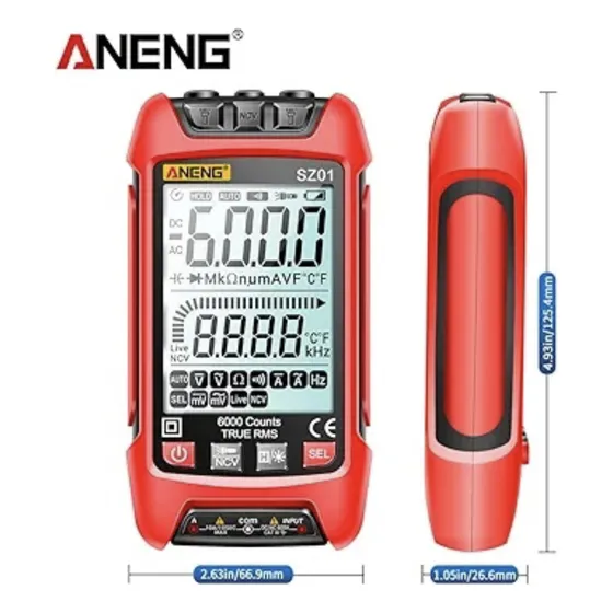 Tester Multimetro Digital Autorango Sz01 Multirango Automat