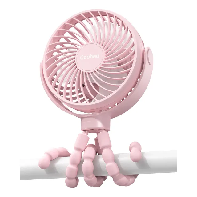 Coohea - Ventilador Para Carriola De Bebé, 5000 Mah, Ventila