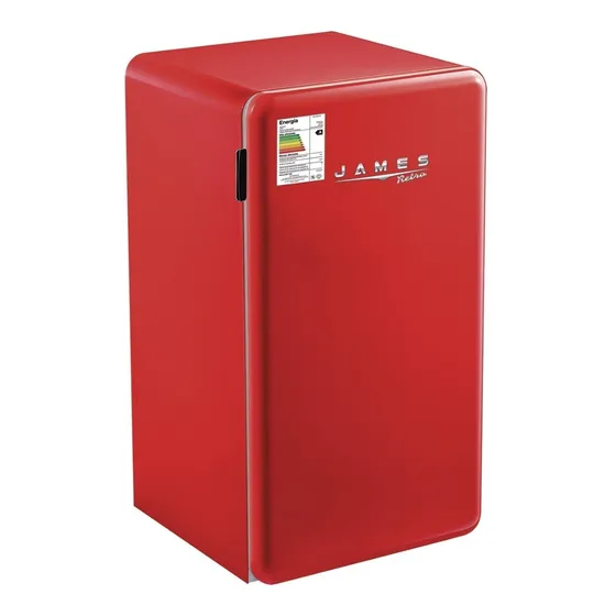Frigobar Estilo Retro James Rj 90 M Rojo 93lt Eficiciencia A
